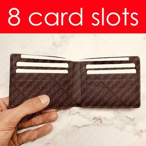 Slank pl￥nbok N63261 Designer Fashion Men's Zippy Multiple Wallet Pocket Organizer Luxury Key Coin Card Holder Pouch Pochett300m