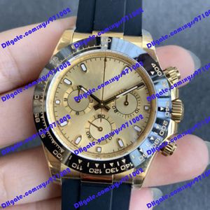 Zegarek męski Asia 2813 automatyczny mechaniczny M116518 zegarek 40 mm szampański pasek z naturalnej gumy bez chronografu męskie zegarki 116518 zegarki na rękę