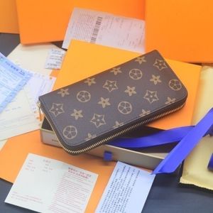 Original H￶gkvalitativ kvinna Bags Luxurys Designers Wallet Purse Fashion Monogrames Zippy Wallet Classic Zipper Pocket Pallas Bag Card Holder Pures