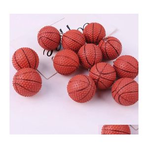 Charms Cute Crafts Simation Basketball Ball Orecchino in resina Creativo Round Sport Portachiavi Ciondolo Collana Jewlery 150C3 Drop Deliver Dhnbr