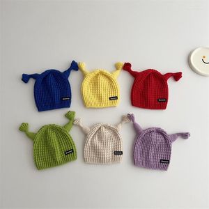 Berets Brand Children's Lovely Beanie HatsMonster Tentacle Sticking Colorful Letters Cuye Autumn Winter Baby Boys Girls ull Caps