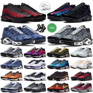 Casual TN Plus TerraScape Running Shoes Tns Men Women Unity Black White Tnplus Atlanta Gold Bullet Hyper Blue Sunset Gradient Trainers Outdoor Jordrqn