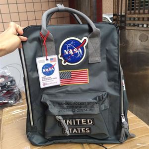 Marca NASA Backpacks 19SS Backpack National Backpack Mens Womens Designer Bags Unissex Students Bag218G