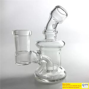 mini bong hand pipes new design thick pyrex clear glass bong with 10mm 14mm female breaker bong for smoking