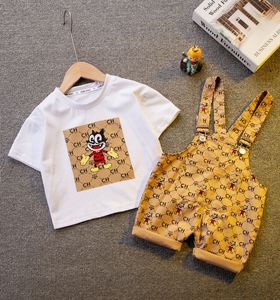 Babykleidung Junge Mädchen Sommer Set Cartoon Bedruckte T-Shirt Hose 1 2 3 4 5 Jahre Kostüm Kleinkind Kinderkleidung Kurzarm