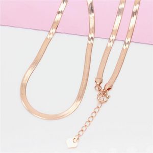 Chains Fashion 585 Purple Gold Glossy Soft Chunky Necklace Creative Hip Hop Style Geometric 14K Rose Party Jewelry GiftChains