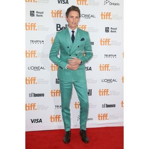 Men's Suits & Blazers Tailored Green Suit Men Groom Tuxedo Slim Fit Double Breasted Blazer Prom Wedding Terno Formal SuitsMen's