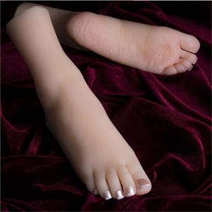 2023 Nail Practice Slimming Female Foot Mannequins Lengthened Manicure Artificial Props Shooting Display Girl Foot Model with Bony E137