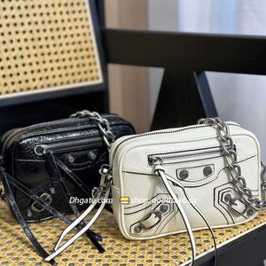 Balenshijia Borsa da motociclista Borsa con patta quadrata Pochette Busta Borsa a tracolla da donna Borsa a tracolla di lusso Fashion Designer tote Vera pelle di lusso