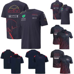 2022 F1 Polo Gömlek T-Shirt Formül 1 T-Shirts Yarış Sürücüsü Hızlı Dry Jersey Yaz Gündelik Erkek Kadınlar Marka Tişört