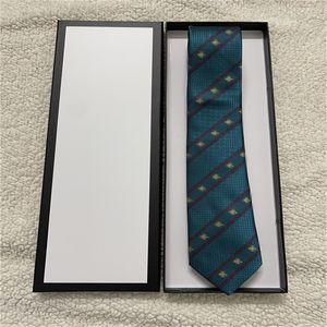 2023 Designer Ties Men Neck Ties Fashion Mens Neckties Letter Print Handmade Business Leisure Cravat 100% Silk Luxury Top With Original Box 69856