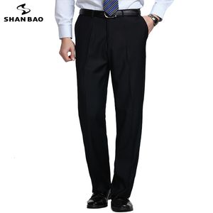 Mens Pants 5xl 6xl 7xl 8xl 9xl plus size Pure Color Suit Classic Brand Business rak Loose Navy Blue 230209