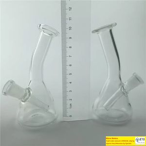 Neue Ankunft Mini-Ölbohrinsel Glas Wasserpfeifen Bongs mit 10 mm Innengewinde klare dicke berauschende Bong kleine Dab-Rigs