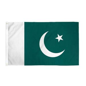 Садовое украшение на открытом воздухе 90 * 150см Пакистанское флаг Внутренний отдел внутреннего декора 59 * 35,4 дюйма № 4