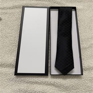 2023 Designer Ties Men Neck Ties Fashion Mens Neckties Letter Print Handmade Business Leisure Cravat 100% Silk Luxury Top With Original Box 888