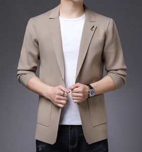 Mens Suits Blazers Style Youth Simple Small Casual Cotton Linen Tops 230209