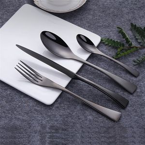 Home 304 stainless Dinnerware Sets Dinnerware knife and fork tableware set Kitchen steak knifes /fork spoon hotel supplies LT228