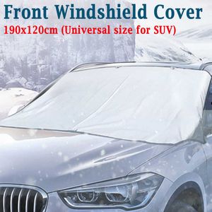 195 x 70cm de carro da janela frontal capa protetora de protetora Automóvel Pumshade Snow Shield para pára -brisa Winter Sun Shade