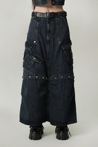 Men's Jeans A1571 Fashion Men's 2023 Runway Luxury European Design Party Style Men Women Pants Skirt