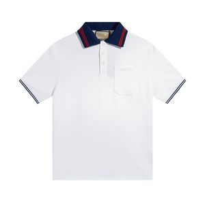 Mens Fashion Polo рубашка роскошные итальянские мужчины 2023 Дизайнерская одежда с коротким рукавом мода Men Men Summer футболка европейская размер