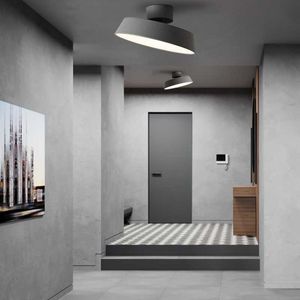 Luci Lampadario a luce nordica Ristorante Studio Camera da letto Corridoio Balcone Lampada da soffitto Moderna LED Pot Cover Illuminazione interna 0209