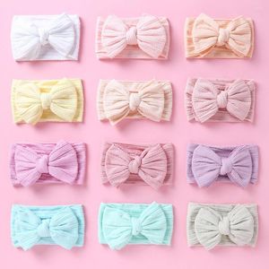 Hair Accessories 28 Colors Baby Band For Girls Cable Bow Elastic Headbands Twisted Design Turban Kids Headware