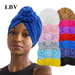 Vintage Ribbon Knotted Headbands Boho Soft Solid Color Cross Turban Elastic Hair Bands Women Sports Head Wrap 1561