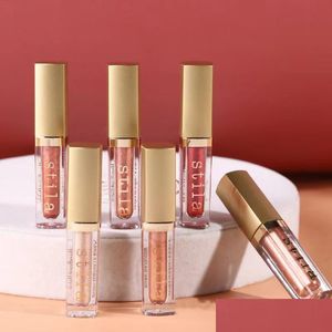 Lipgloss 6-teiliges Eye Elegance Shimmer Glitter Glow Liquid Lidschatten-Set Enchanted Eyes Make Up Shadow Kit Einfach zu tragen Stila Drop D Dhxcq