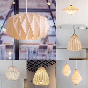Lights 1PC Creative Origami Tak Shade Living Room Restaurant Cafe Hanging Cover Nordic Style Lampshade Bedroom Decoration 0209