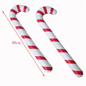 Trekking Poles Candy Christmas Cane Uppblåsbara dekorationer käppar som går upp pinnar blåser kryckor jätte inflation stora ballonger gummibåtar