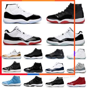 2023 Outdoor Top OG De senaste Cool Grey Basketball Shoes 11 11s Mens 25-￥rsjubileum L￥g Legend College Blue White Breeding Concord Playoffs Bred Womens 72-10