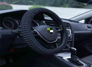 1PC Siliconen auto stuurhandgreep Dekst resistent anti slip banden loopvlak vier seizoenen Universal Steering Wheel Cover Y2204224427923