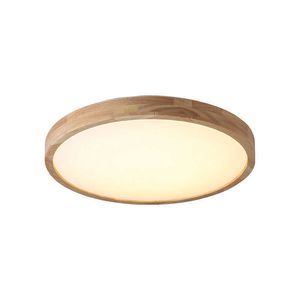 Lights Modern Ultra-Thin 7cm träramp fjärrkontroll Akryl Lampskärm takljus vardagsrum sovrum dekoration belysning 0209