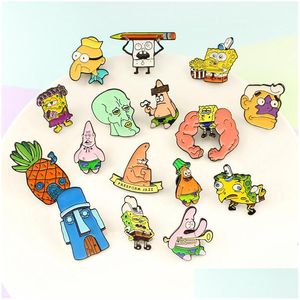 Pins Brooches Cute Cartoon Muscar French Fries Brooch Enamel Pins Metal Broches For Men Women Badge Pines Metalicos Brosche Accesso Dhoxz