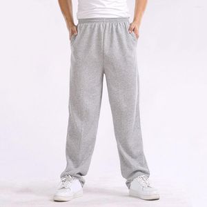 Erkekler Pantolon Erkekler Bol Pantolonlar Düz Renk İnce Girmiş Sweatpants Elastik Günlük Homme Ekstra Boyut 4xl Joggers