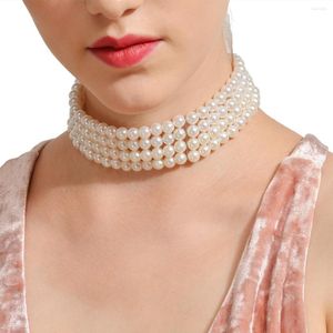 Choker Pearl Necklace For Women Manual Multi-Layer Jewelry My Orders Accessories Fashion Trending Products Korean gåva Kvinna