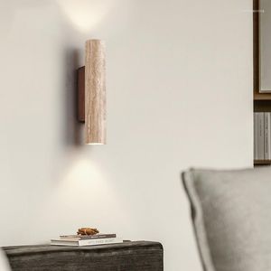 Vägglampa naturligt hål sten villa sovrum led vardagsrum bakgrund korridor el designer upp och ner strålkastare