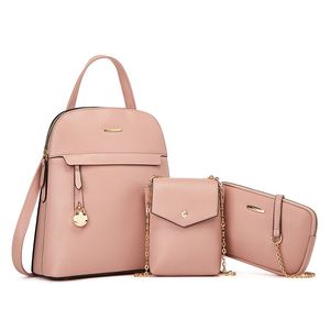 Fashion Fashion Backpack Outdoor Leisure Women's Bag One Shoulder Oblique Spanning 3-piece Backpacks