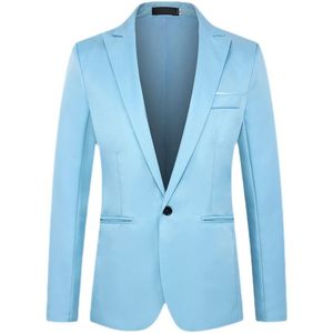 Heren Suits Blazers Boutique 5xl Suit mode Elegante heer Solid Color Slim Fit Dress Casual Business Italiaanse stijl Wedding Formele Blazer 230209