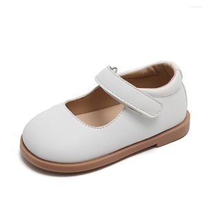 Flat Shoes Mary Jane Kids Retro Soft Loafer Girls School Princess Pu Leather Children's Casual Sandals 2023 Autumn