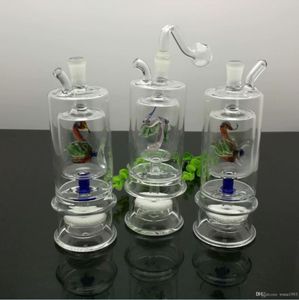 Glasr￶kning R￶rvatten Hookah Classic Duckling Dubbelskikt Partition Glass Tystfilter Vattenflaska