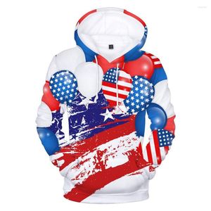Erkek Hoodies America Flag Baskı Moda 3D Külot Erkekler Kadın Hoodie Trailsuit Sıradan Uzun Kollu Harajuku Kapüşonlu Sweatshirt