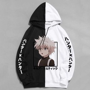 Erkek Hoodies Sweatshirts Hunter X Hunter Killua Zoldyck Erkek Hoodies Sonbahar Kış Kız Kızlar Sweatshirts Moda Killua Göz Anime Cosplay HOODIE 230208