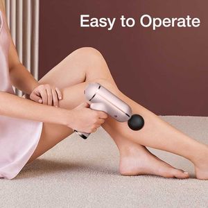 Portable LCD Gun For Body Neck Back Electric Percussion Massager Deep Tissue Muscle Relaxation Fitness Slimming 0209