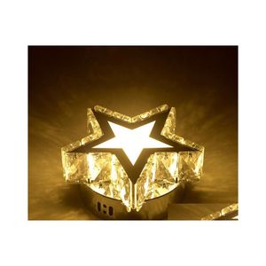 Ceiling Lights Modern Led Stainless Steel Crystal Stars Aisle Corridor Lamp Acrylic Stair Balcony Downlight Spotlight Drop Delivery Dhqkj