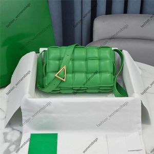 7a Top Quality Designer Väskor Luxury Women Tote Bag Parakeet Green Crossbody Shoulder Handbag Woven äkta Leather Square Luxury Lambskin 26cm Designer Bags Pures