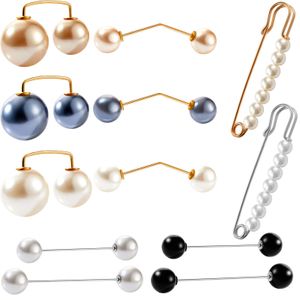 Pins Brooches Faux Pearl Brooch Sweater Shawl Antiexposure Neckline Safety Pin With Different Styles For Women Girls Drop Delivery 20 Dh7Tp