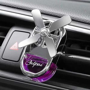 Decorations Four Leaf Air Freshener Outlet Alloy Clip Auto Aromatherapy Fragrance Perfume Diffuser Interior Car Accessories 0209