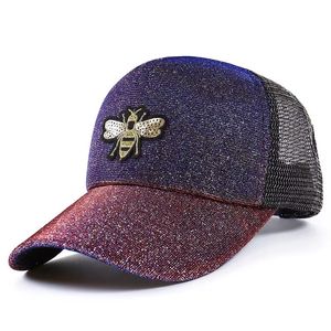 Berretto da baseball con motivo di design sfumato Protezione solare esterna Materiale del cappello visiera Bocca del cappuccio traspirante e che assorbe il sudore regolabile