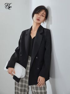 Feminino ternos blazers fsle office senhoras casuais mulheres mola primavera negra jaqueta de tamanho grande feminino elegante negócio verde curto 230209